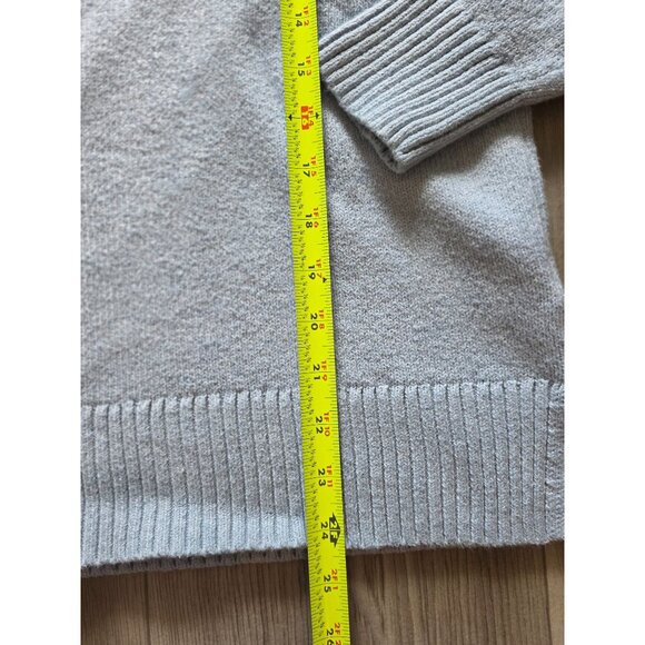 L.L.Bean Womens Light Blue Turtleneck Sweater M Cotton Blend Knit - Picture 6 of 7